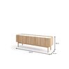 Mesa De Tv Boho Rtv 144 144x37x48 Crema & Blanco