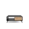 Mesa De Centro Diamond L140 104x68x40 Crema & Negro