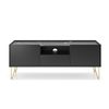 Mesa De Tv Harmony Rtv 144 144x37x55 Negro & Dorado