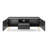 Mesa De Tv Harmony Rtv 144 144x37x55 Negro & Dorado