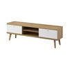 Mesa De Tv Primo Rtv Prtv160 160x40x50 Crema & Blanco