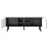 Mesa De Tv Willow Rtv154 154x39x56 Crema & Negro