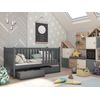 Cama Individual Alicja 90x190 Gris