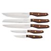 Maestro Mr-1416 Bloque Cuchillos Cocina Profesional, 6 Pcs.,taco De Madera, 5 Cuchillos, Hojas De Acero Inoxidable, Mangos Ergonómicos