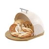 Panera De Mesa Para Guardar Pan, Bollería, Tapa Deslizante, Diseño Moderno, Bread Box Beige  Maestro Mr-1678-br