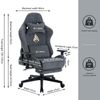 Silla De Oficina Ergonomía De Symino Mp Silla De Carreras Diseño De Silla De Juego Giratoria Gris Con Soporte Para Pies Para Una Carga De 200 Kilogramos