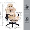 Silla De Oficina Ergonomía De Symino Mp Silla De Carreras Diseño De Silla De Juego Giratoria De Color Crema Con Soporte Para Pies Para Una Carga De 200 Kilogramos