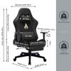 Silla De Oficina Ergonomía De Symino Mp Silla De Carreras Diseño De Silla De Juego Giratoria Negro Con Soporte Para Pies Para Una Carga De 200 Kilogramos