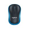 Ratón De Oficina Logitech M186 Azul Bluetooth Usb 1000 Dpi