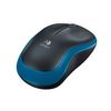 Ratón De Oficina Logitech M186 Azul Bluetooth Usb 1000 Dpi