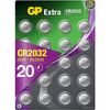 Gp Xtra Pack 20 Pilas Alcalinas Cr2032 3v, Boton De Litio Duración Larga Anti-fugas