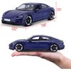 Porsche Taycan Turbo S Azul En Escala 1/24 Bburago 18-21098