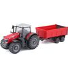 1/43 Colección Granja - Tractor Massey Fergusson + Remolque Bburago