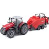 1/43 Colección Granja - Tractor Massey Fergusson + Remolque Bburago