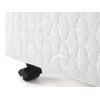 Somier Tapizado Universel  190x90x34 Cm Color Blanco Vente-unique