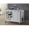 Carrito De Cocina Owen  126x55x91 Cm Color Blanco Vente-unique