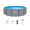 Piscina Tubular Nisoka  427x427x107 Cm Color Gris Vente-unique