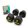 2 Mancuernas De 7 Kg Ziva Classic Studio Negras