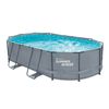 Piscina Tubular Ovalada 488x305x107cm Gris