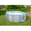 Piscina Tubular Ovalada 488x305x107cm Gris