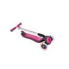 Scooter Globber Elite Deluxe Lights Rosa Oscuro