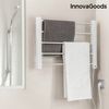 Toallero Eléctrico De Pared Innovagoods 65w Blanco Gris (5 Barras)