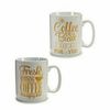 Taza Mug Coffee Porcelana Dorado Blanco 500 Ml 24 Unidades