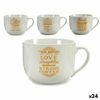 Taza Coffee Porcelana Dorado Blanco 500 Ml 24 Unidades