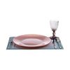 Plato Llano Rosa Vidrio (32,5 X 2 X 32,5 Cm) (6 Unidades)