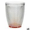 Vaso Puntos Ambar Transparente Vidrio (300 Ml) (6 Unidades)