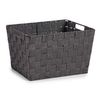 Cesta Negro Tela 10 L (25 X 20 X 35 Cm) (12 Unidades)