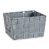 Cesta Trenzada Gris Tela (15 X 10,5 X 20 Cm) (24 Unidades)