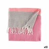 Foulard Multiusos Rayas 160 X 200 Cm Rosa (12 Unidades)