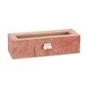 Caja Para Relojes Rosa Metal (30,5 X 8,5 X 11,5 Cm) (6 Unidades)