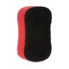 Estropajo Negro Rojo Espuma Fibra Abrasiva 7,3 X 4 X 12,3 Cm (40 Unidades)