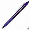 Bolígrafo Pilot Frixion Clicker Tinta Borrable Violeta 0,4 Mm 12 Unidades