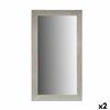 Espejo De Pared Madera Blanco Vidrio (75 X 136 X 1,5 Cm) (2 Unidades)