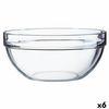 Ensaladera Luminarc Transparente Vidrio (ø 26 Cm) (6 Unidades)