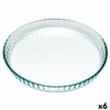 Molde Para Horno Pyrex Classic Redondo Plano Transparente 25 X 25 X 4 Cm (6 Unidades)