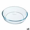 Molde Para Horno Pyrex Classic Vidrio Redondo Transparente 6 Unidades 26 X 26 X 6 Cm