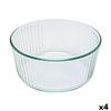 Molde Para Horno Pyrex Classic Soufflé 21 X 21 X 10 Cm Transparente Vidrio (4 Unidades)