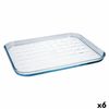 Molde Para Horno Pyrex Classic Vidrio Plano Transparente Vidrio 33 X 27 X 2 Cm (6 Unidades)