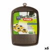 Molde Para Horno Pyrex Asimetria Rectangular Negro Metal 33 X 25 Cm (6 Unidades)