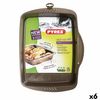 Molde Para Horno Pyrex Asimetria Rectangular Negro 35 X 27 Cm Metal (6 Unidades)