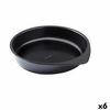 Molde Para Horno Pyrex Magic Redondo Negro Ø 26 Cm (6 Unidades)