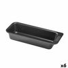 Molde Para Horno Pyrex Magic Rectangular Negro Ø 30 Cm (6 Unidades)