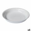 Molde Para Horno Pyrex Supreme Redondo 25,5 X 25,5 X 4 Cm Blanco (6 Unidades)