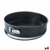 Molde Desmontable Pyrex Magic Redondo Negro 23 Cm 4 Unidades