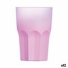 Vaso Luminarc Summer Pop Rosa Vidrio 12 Unidades 400 Ml