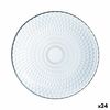 Plato Llano Luminarc Pampille Transparente Vidrio (25 Cm) (24 Unidades)